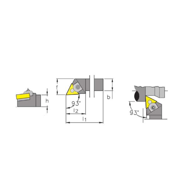 Indexa-Seiki Combination Top Clamp & Pinlock External Toolholders MTJN R