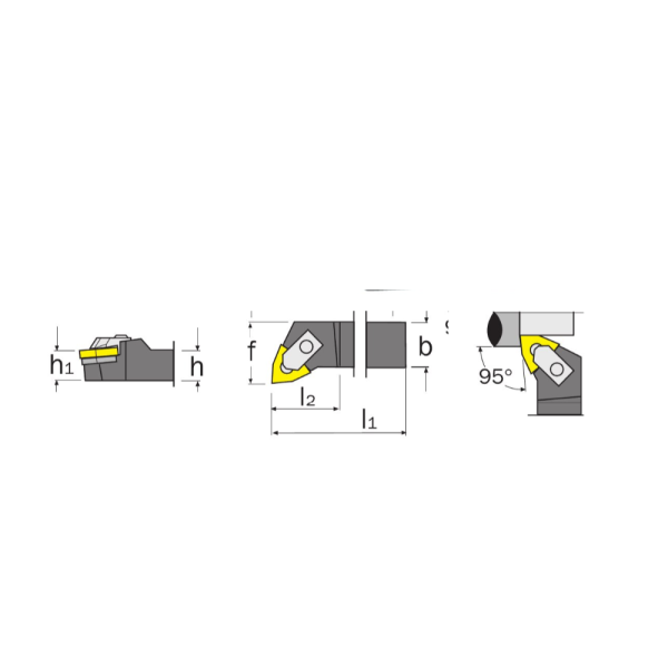 Indexa-Seiki Combination Top Clamp & Pinlock External Toolholders MWLN R/L