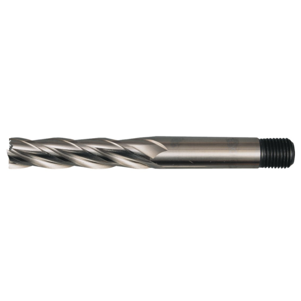 Sherwood HSS Threaded Shank End Mills 4, 6 & 8 Flute Long Series